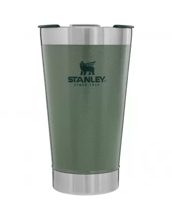 COPO TERMICO CERVEJA COM TAMPA STANLEY VERDE ( HAMMERTONE GREEN) 473 ML