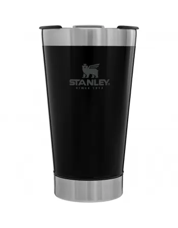 COPO TÉRMICO CERVEJA COM TAMPA STANLEY (PRETO) - 473ML